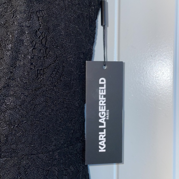 BNWT Karl Lagerfeld Paris sleeveless black cocktail dress size 4 - Picture 4 of 11